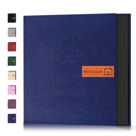 popotop Photo Album 4x6 600 Pockets Photo with Label, Linen Hardcover Photo Albums for Wedding Gifts Baby Memory Travel Anniversary Brithday School, Picture Book with Horizontal & Vertical Photos