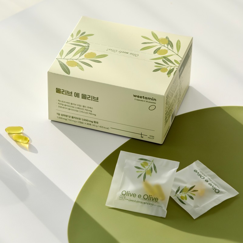Withamin Olive 100% organic olive oil capsules 60 capsules, 1
