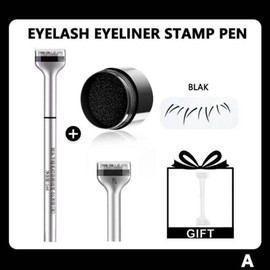 2-in-1 Lower Eyelash Stamp Convenient Mascara Stick for Makeup Beginners Natural-Looking, Black, 1 Piece / 2-in-1 하단 속눈썹 스탬프 메이크업 초보자 편리한 마스카라 스틱 자연스러워 보이는, black, 1개