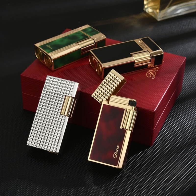 Classic Vintage Metal Lighter Small Kerosene Side Slide Ignition Lighter,