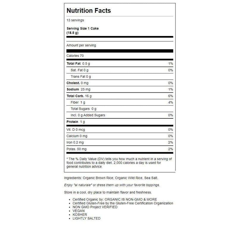 Lundberg Rice Cake Wild Rice Org 8.5 OZ