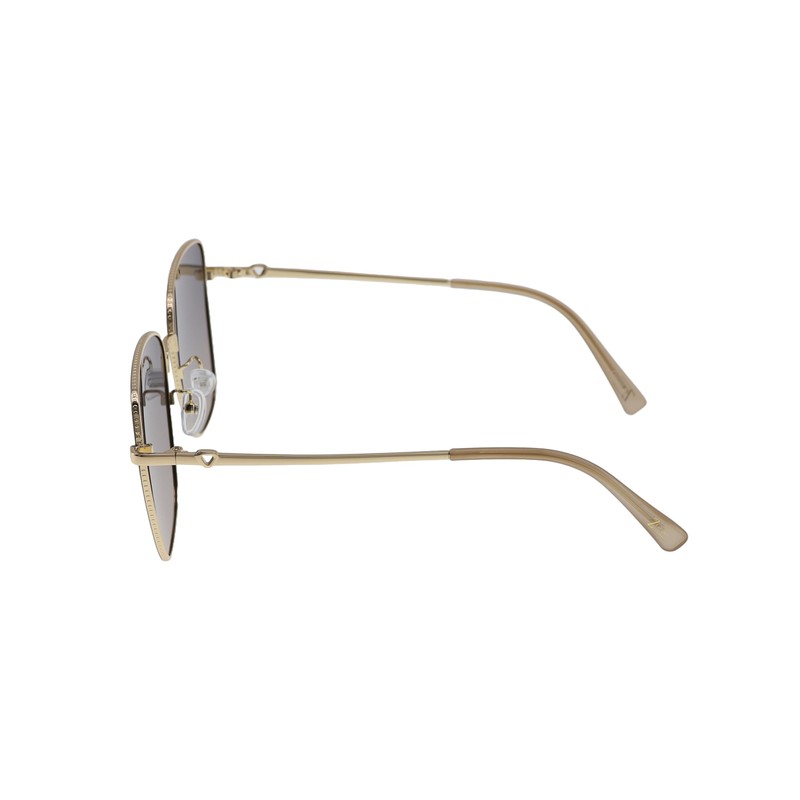Zealous Charm Square Sunglasses (Gold with Coffee Gradient Lens)