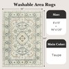 Rugland 8x10 Rug - Stain Resistant Washable Rug, Anti Slip