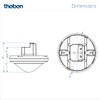Theben 2080520 theRonda S360-100 UP WH I Passive Infrared Presence