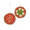 Kurt S. Adler Pizza Ornaments, 2 Assorted