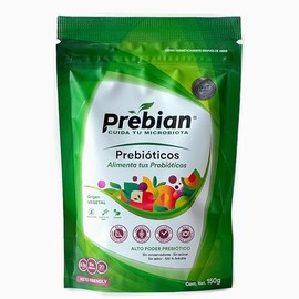 Prebian, Prebióticos, Alimenta tus Probióticos, Fortalece la Microbiota intestinal, Favorece la Salud Digestiva. Sin Sabor, Keto Friendly. (Bolsa 150 gr)