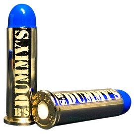 B's Dry Fire Snap Caps - A.K.A. B's Dummy's - Dummy .38 Special / .357 Mag Training Caps (6 Pack) (Blue Brass)