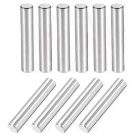 uxcell 10Pcs 6mm X 35mm Dowel Pin 304 Stainless Steel Cylindrical Shelf Support Pin Fasten Elements Silver Tone