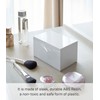 Yamazaki Home Veil Cotton Case - Large Bathroom Skincare Storage