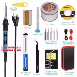Miniduino 80W Electric Soldering Iron Welding Gun Tool Kit Wire Desoldering Pump Paste Tip