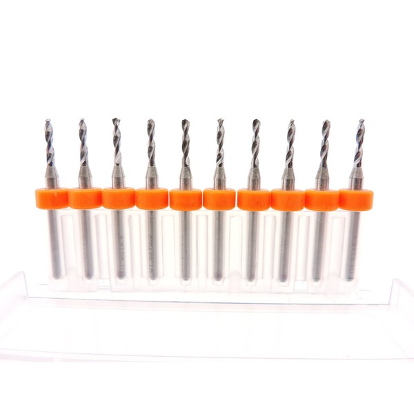 1.1mm to 2.2mm Versatile Tungsten Micro Drill Bits Japanese Made