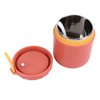 Insulated Food Container Jar Red 400ml Stainless Steel Leakage Proof