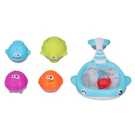 Floating Squirts Animal Toys Set Fishing Net Bath Toy Sets Floating Animals Pool Toys