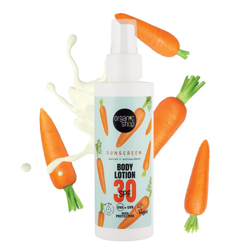 Organic Shop Sunscreen Body Lotion 30 SPF (150ml)