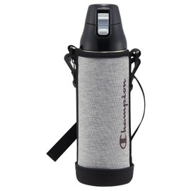 Skater KSDC10S Sports Bottle, Direct Drinking Water Bottle, 35.0 fl oz (990 ml), Stainless Steel, Cold Insulation, Direct Bottle, With Cover, One Push for Kids, Kids, Sports, Champion Champions