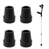 4 Pcs Cane Tips Rubber Ferrule,19 mm 3/4" Black Ferrules