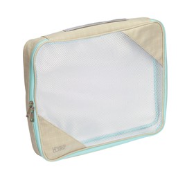 Lewis N. Clark Packing Cube, Large, Beige/Mint, One Size