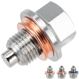 Dsnaduo 1PC M12x1.25 Stainless Steel Magnetic Engine Oil Drain Plug Fit Nissan 370Z Altima Frontier GT-R Maxima Murano NV Pathfinder Rogue Sentra Titan Versa Infiniti Toyota Lexus 11128-01M00 DP006