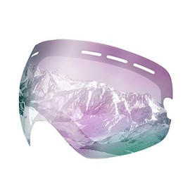 JULI - Repuesto para anteojos de esquí BNC, lente de zafiro morado solamente (18,5%)