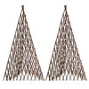 MELCHEF Expandable Teepee Willow Fence,Teepee Trellis Pyramid Plant Climbing,Self Standing
