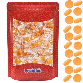 Fruidles Sugar-Free Premium Hard Candy Suckers, Mini Fruit Button Candies, Kosher Certified Parve, Uses Sorbitol, Low-Sodium, Individually Wrapped (8oz (Half-Pound) 75 Pcs, Butterscotch)
