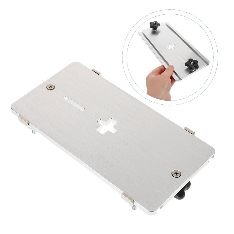 SHINEOFI Electric Jigsaw Insert Plate Aluminum Alloy Handheld Electric Saw