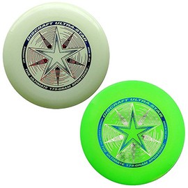 Discraft 175 Gram Ultra Star Sport Disc - 2 Pack (Green & Glow)