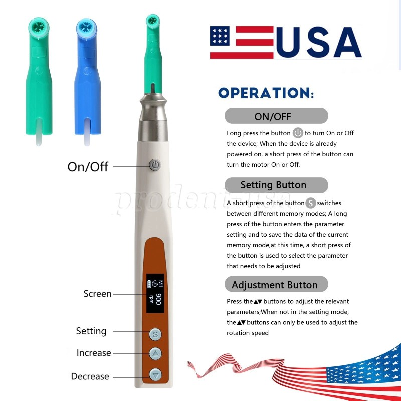 Sandent Dental Electric Cordless Hygiene Prophy Handpiece 360° Swivel +