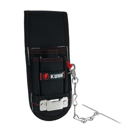 KUNN Small Tool Pouch with Belt Clip, Utility Tool Organizer with Tape Thong, Electrician Tool Pouch with Tape Measure Holder