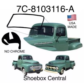 Carpenter 1948-1952 FORD Pickup Truck Plain Windshield Rubber Seal Weatherstrippi