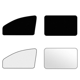 ZATOOTO Car Window Shades Sun Shade for Privacy 4Pack, Car Window Covers 100% Light Blocking for Sleeping & Stay Cool, Reflects Sunlight, Universal Fit