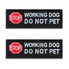2 Packs ESA Working Dog Do Not Pet Stop Warning