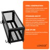 Lonsge Heavy Duty Tractor Basket,Universal-Fitting Tractor Tool Box Accessories,24x10x10in Tractor