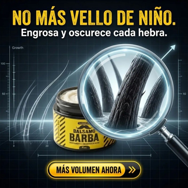 Balsamo Crecer Barba Cubrir Huecos Desde Lavanda