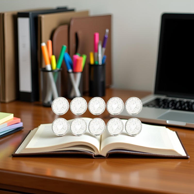 10 Pcs 24mm Binder Rings Loose Leaf Binder Ring, Binder
