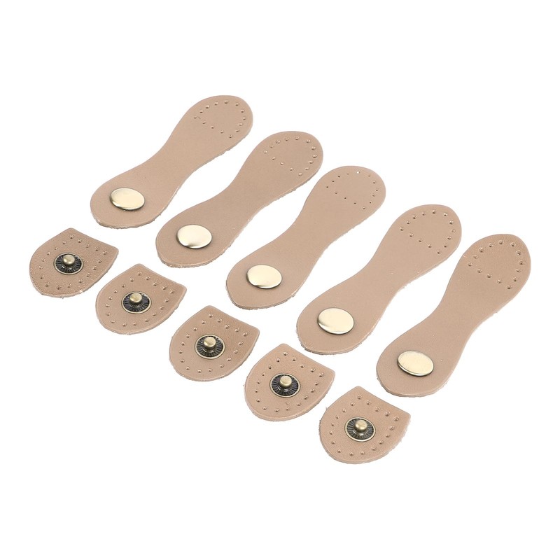 5 Set Leather Snap Buckles Soft Wearable DIY Sewing Leather
