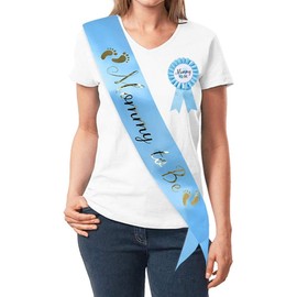 Mummy To Be Sash and Badge, Mum To Be Sash, Baby Shower Sash Mother To Be Decoration, Mum to be Gifts Party Accessories for Her (mommy)