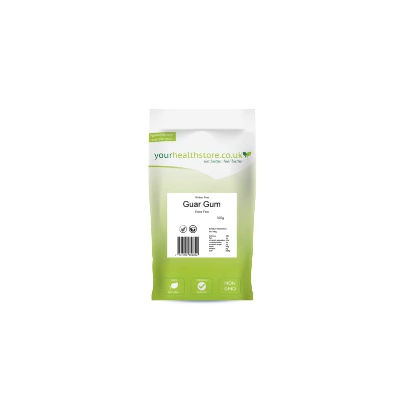 yourhealthstore Guar Gum 100g, Gluten Free, Non GMO.