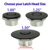 Push Button Latches Polished Stainless 1.00"" & 4"" Stud Pro