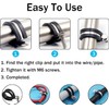 52pcs P Clips Hose Clamp Cable Clamps Assortment Kit,6 Sizes
