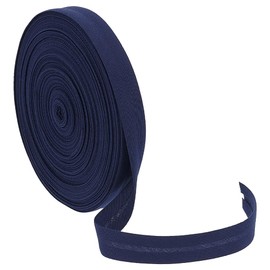 BENECREAT 20 m Plain Folded Bias Binding Tape Hem Tape, 14 mm Wide, Prussian Blue, for Sewing Garments, Sewing, Piping, Quilting