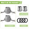 SPARKWHIZ 2 PCS Aluminum Camlock (2" part D) Cam &