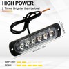 20 Pack LED Emergency Strobe Lights 6 LED Amber White