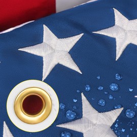American Flag,Best American Flags 3x5,USA Flag Outdoor Heavy Duty,US Flags 3x5 Outdoor high wind,Brass Grommets, with Embroidered Stars.