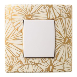 Décopatch Papier No. 790 Packung mit 20 Blätter (395 x 298 mm, ideal für Ihre Papmachés) goldene lotus blätter