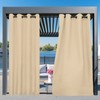 Easy-Going Outdoor Curtains Waterproof Windproof Weatherproof Curtain for Patio, Cabana,