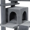 Adeco 52.7in Multi-Level Cat Tree Tower for Indoor Cats with