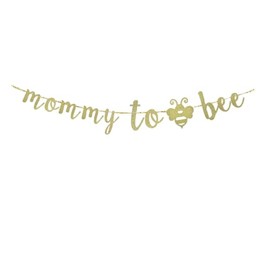 Mommy To Bee Banner, Bumble Bee Themed Party Sign, Baby Shower/Gender Reveal Party Bunting Decorations, Baby Boys Girls Birthday Party Backdrops Garlands
