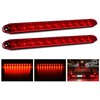 Nilight 2PCS 16Inch 11 LED Red Trailer Light Bar for