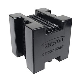 Derwent Groove Cube, 4 Groove Patterns for XL Charcoal and Graphite Blocks